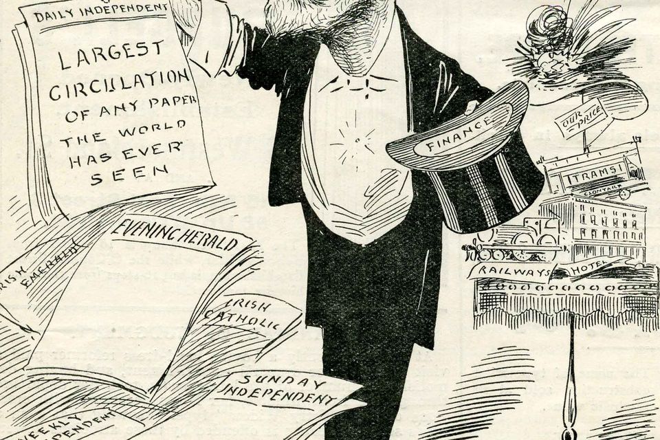 William Martin Murphy: lampooned in 1908 cartoon.