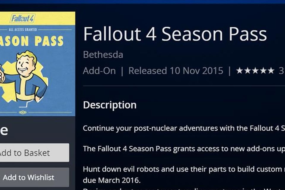 Fallout 4 s season pass currently free on PS4 Irish Independent