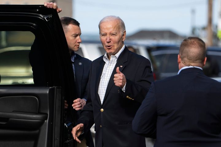 Donald Trump leads Joe Biden in five out of six key swing states, poll finds