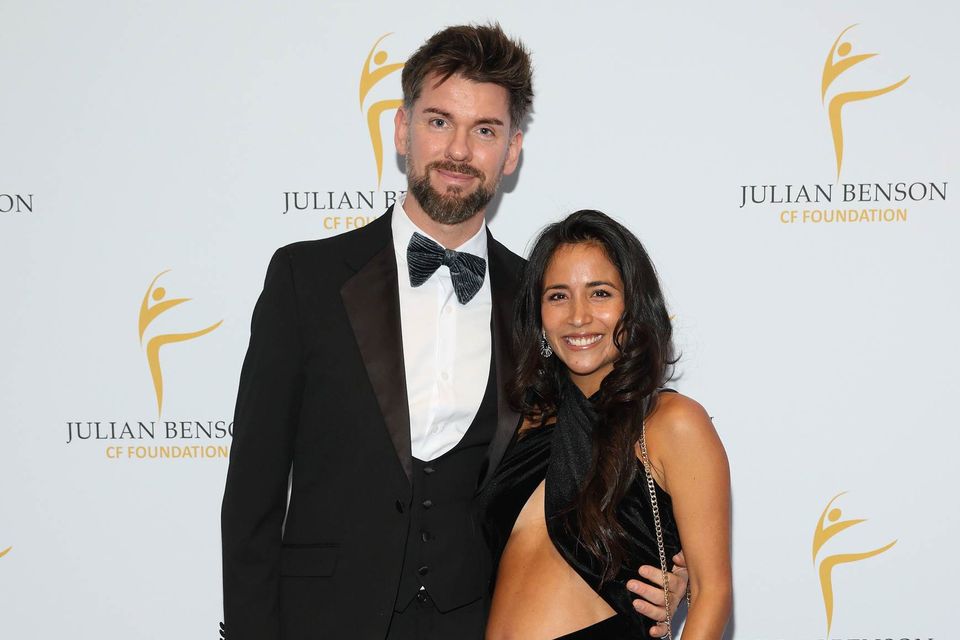Eoghan McDermott and Alessandra Heredia at the Julian Benson Winter Wonderland Gala Ball