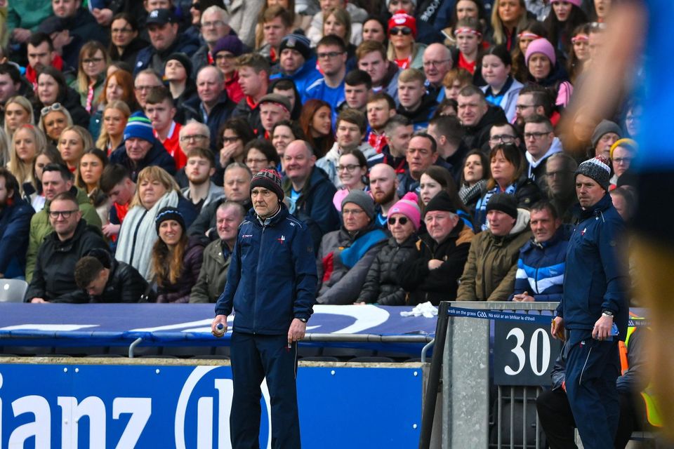 Louth manager Mickey Harte during the Allianz Football League Division 2 match between Dublin and Louth at Croke Park in Dublin. Photo by Ray McManus/Sportsfile