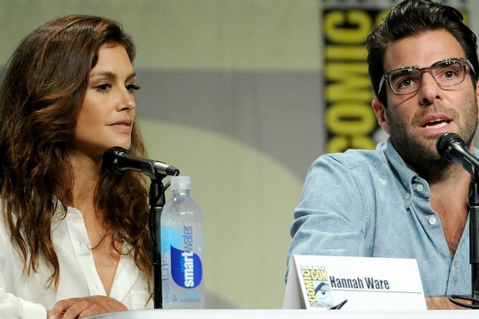 Hannah Ware and Zachary Quinto helped promote Hitman: Agent 47 at Comic-Con