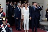 thumbnail: Argentina's President Mauricio Macri (R) and his wife first lady Juliana Awada leave at the end of a Te Deum at the Metropolitan Cathedral in Buenos Aires