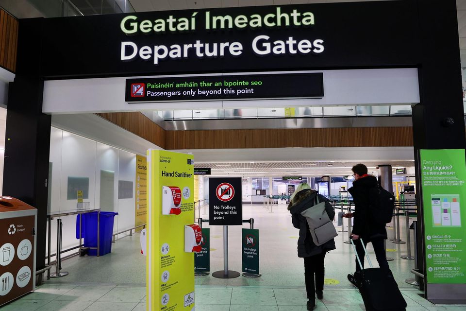 Departure gates at Dublin Airport