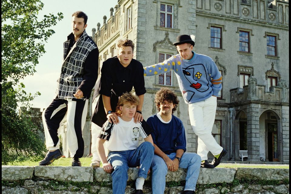 Frankie Goes to Hollywood during their time in 1986 at Borris House. Photo: Mike Prior/Getty Images
