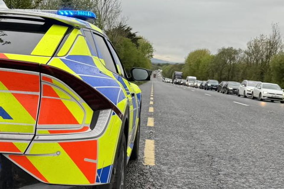 Wexford Gardaí at the scene of the crash on the N25 near the Whitford Roundabout.