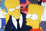 thumbnail: Mr Burns and Bart Simpson, two of the characters Sam Simon helped create.