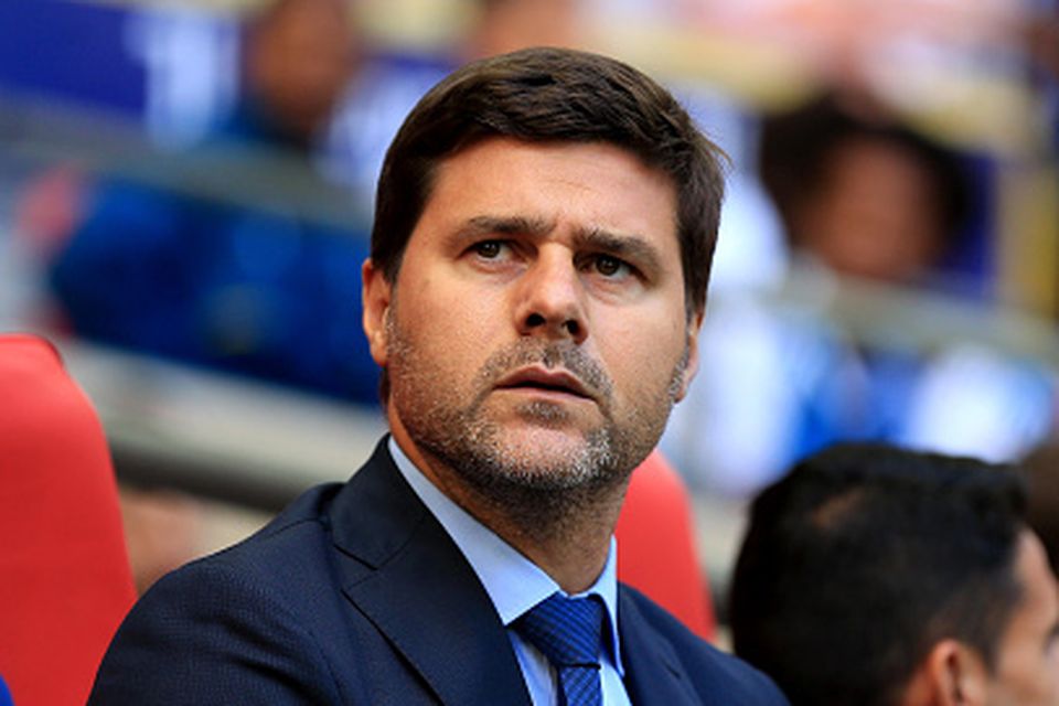 'After a third consecutive game at Wembley without a win, Pochettino stressed the importance of creating an atmosphere where players are willing to run themselves into the ground for each other.' Photo: Getty