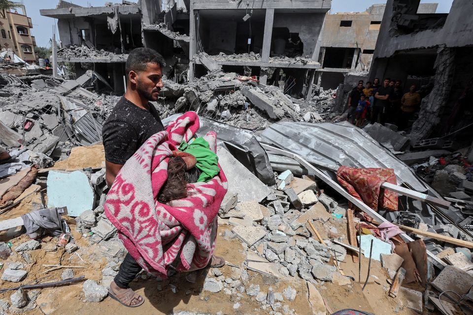 Airstrike on Gaza kills 27 as Israelis argue over post-war plan