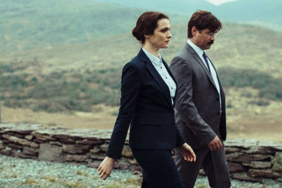 Colin Farrell (pictured with Rachel Weisz) in The Lobster