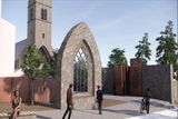 thumbnail: An artist's impression of the covered area at Drogheda's Old Abbey.