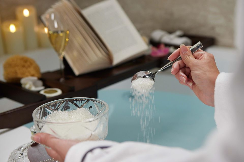 One of the spa rituals on Silversea's Silver Dawn. PA Photo/Silversea.