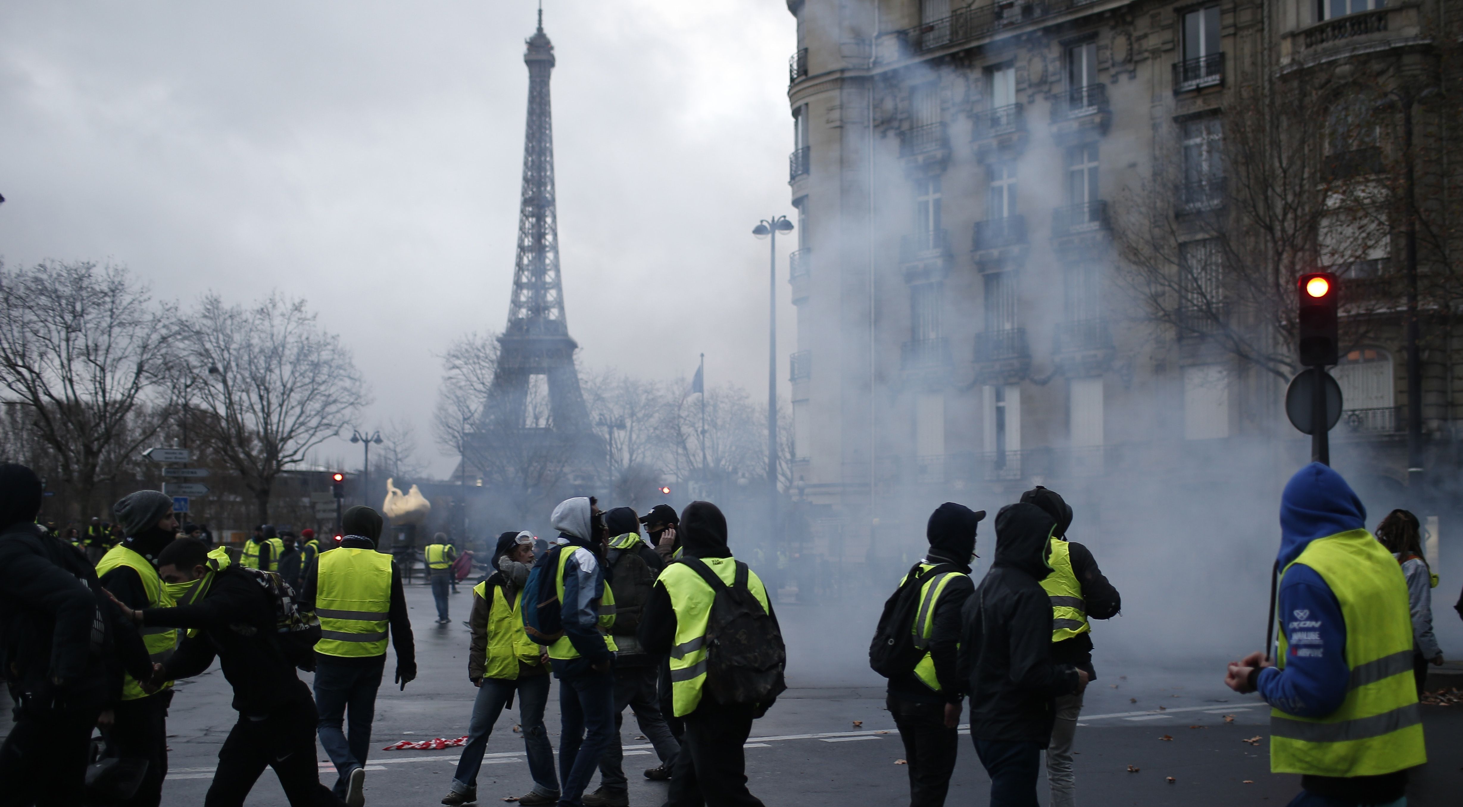 French police use armoured vans and tear gas in bid to quell Paris protests | Independent.ie French police use armoured vans and... 