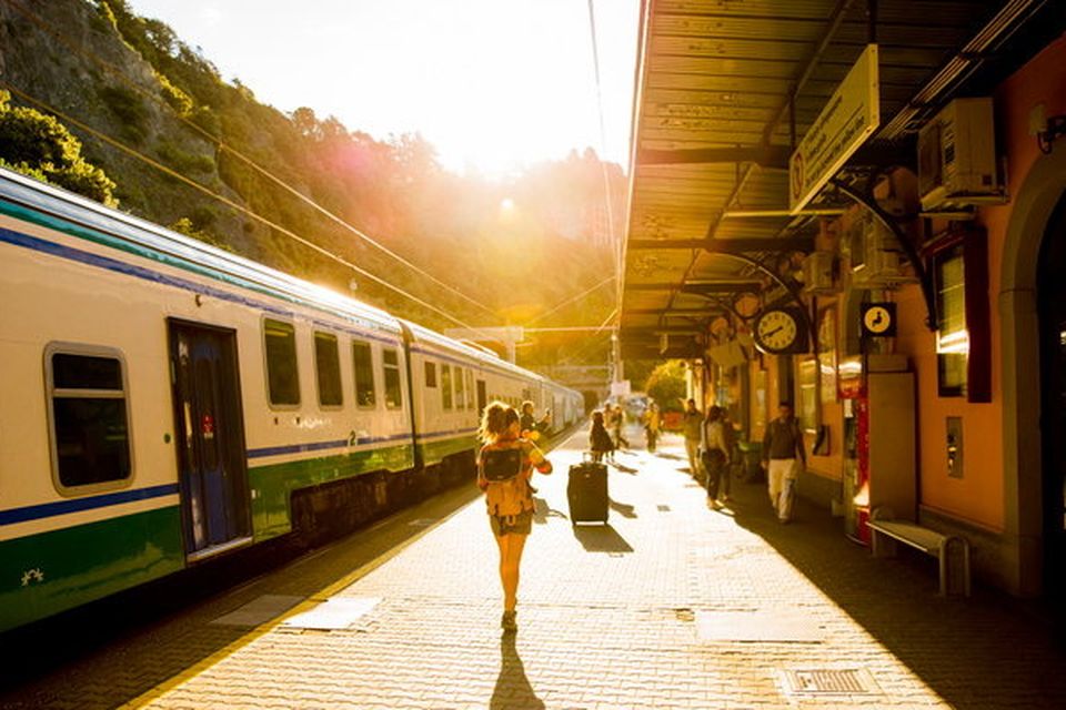 Travelling by ferry and train is a more relaxing way of getting to Italy