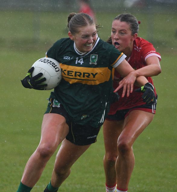 Leah McMahon, who scored four points, in action against Cork in Mallow. Photo by Colbert O'Sullivan