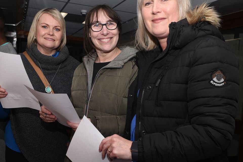 Denise O'Mahony, Breda O'Riordan and Gillian Lenihan came up with the answers at a quiz for prizes at the Millstreet Community School Culture and Inclusion Night.