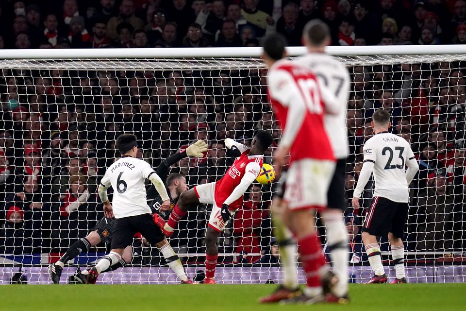 Arsenal vs Man United result, highlights & analysis as Nketiah nets  last-minute winner