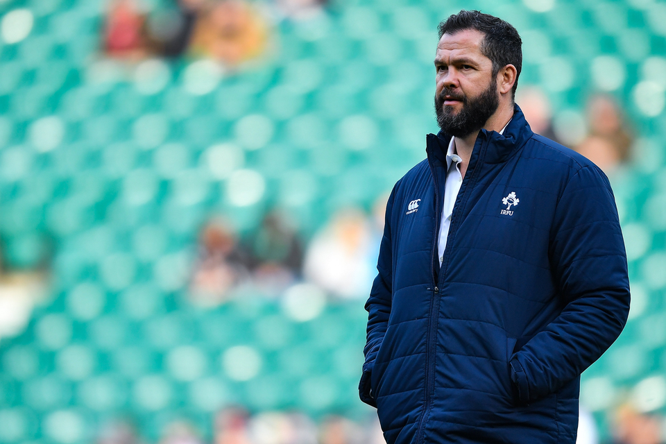 Andy Farrell’s men remain in contention to win the tournament if they can win in Dublin and Paris. Photo by Brendan Moran/Sportsfile