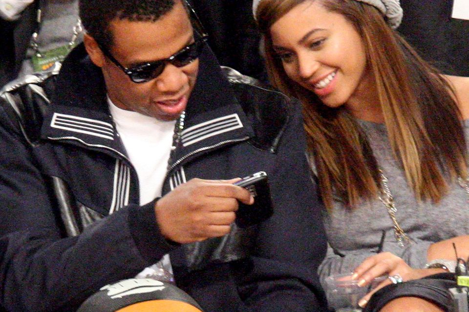 RaPPer Jay Z during the 58th NBA All-Star Game, part of 2009 NBA