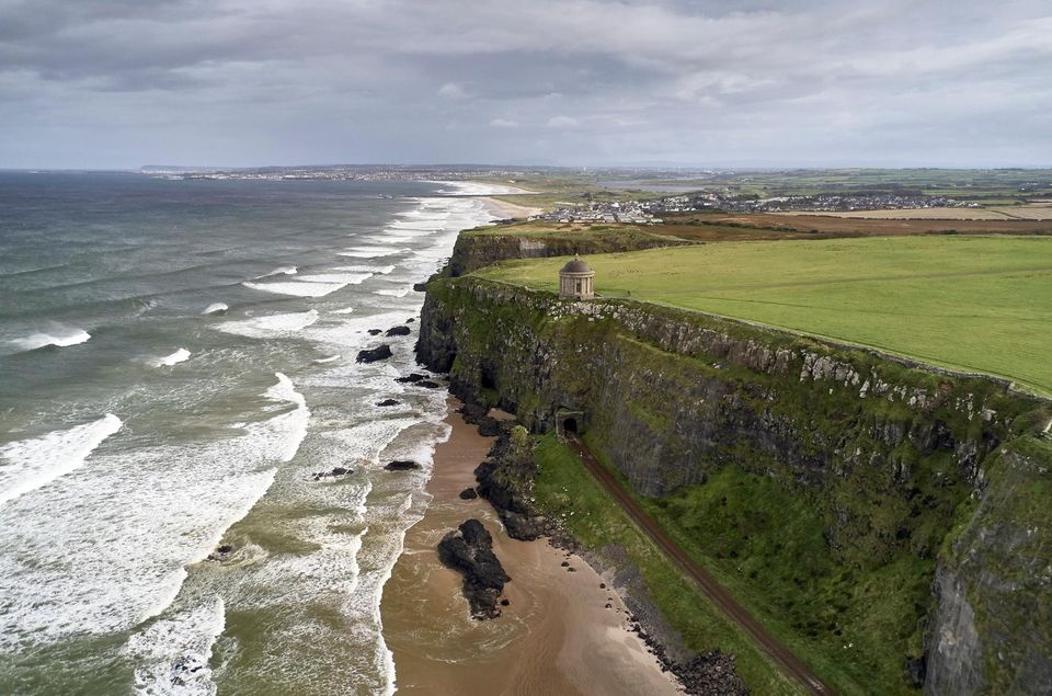 Mussenden Temple and Downhill Beach, Coleraine