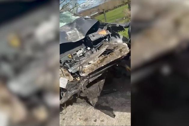 Gardai launch probe as driver (20s) narrowly escapes serious injury when concrete post smashes through front windscreen