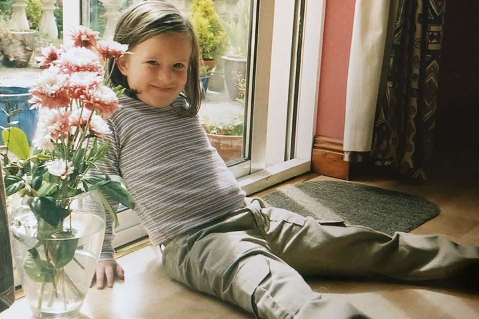 Keely O'Grady, aged six, when she lived in her grandparents' house