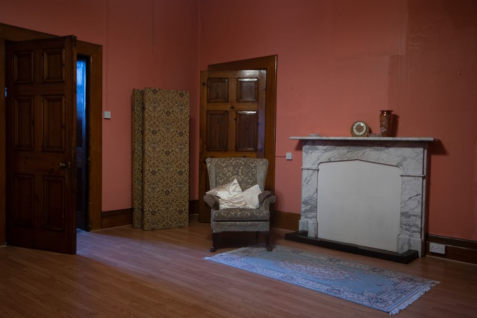 The smaller of two reception rooms just inside the convent door where the nuns would welcome visitors.