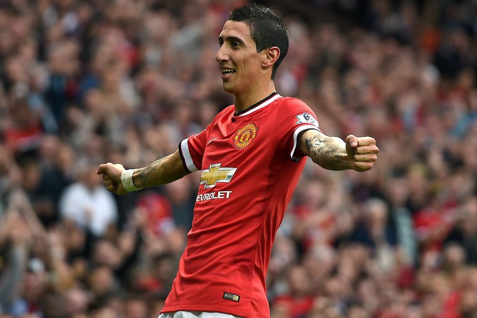 Angel Di Maria, pictured, says he has already clicked with Wayne Rooney and Robin van Persie
