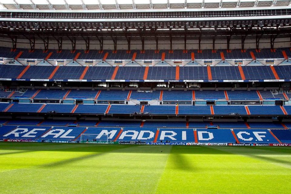 General view of Bernabeu Stadium in Madrid