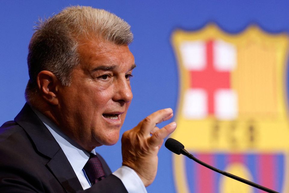Barcelona President Joan Laporta says there are 'no sporting