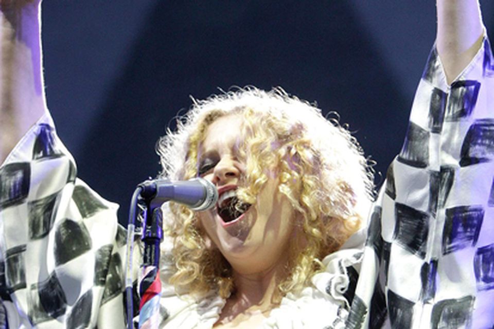 Alison Goldfrapp pictured in action at the Electric Picnic in Stradbally