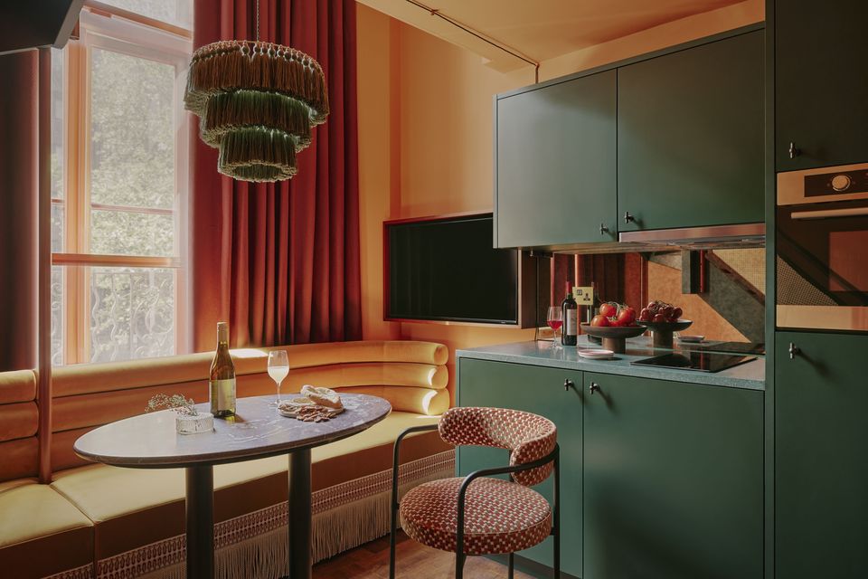Vibrant colour palette in Ember Locke's rooms and studios. Photo: Kensington Leverne