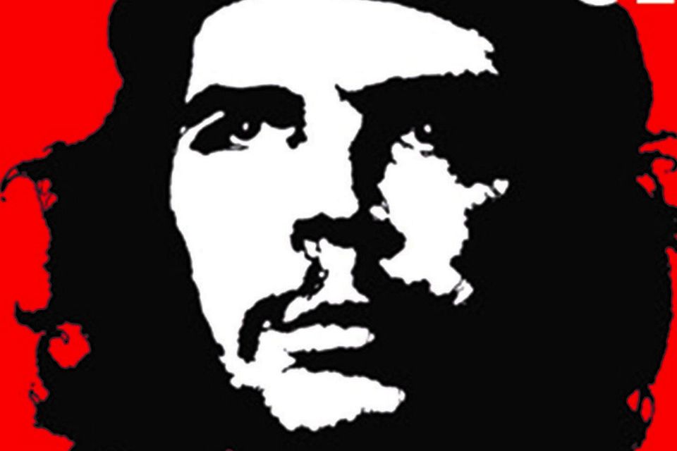 The new stamp featuring the face of Che Guevara, a leading figure in the Cuban Revolution