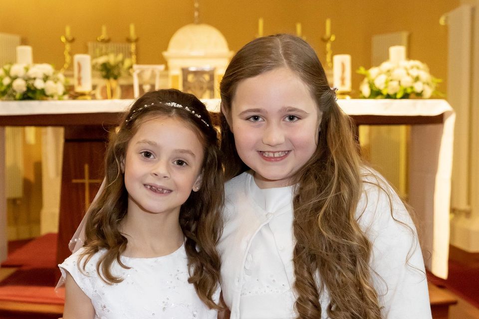 St Canices and shanbogh communion. From left; Lynn Doherty from Glenmore and Lily Walsh from New Ross. Photo; Mary Browne