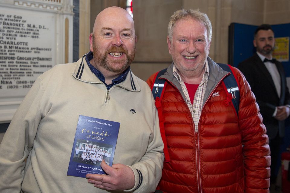 Robert Donnelly and Padraig Reid at the Canadh Le Cheile concert in St. Saviours Church, Arklow. Photo: Michael Kelly