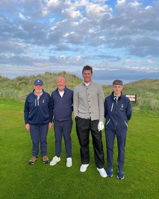 NFL star quarterback at Ballybunion Golf Course on Saturday.