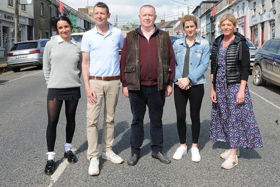 Representatives from businesses (includng business owners) pictured on Esmonde Street on Tuesday.