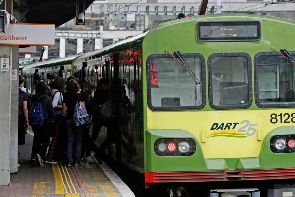 Congestion has occurred on DART and commuter services this evening.