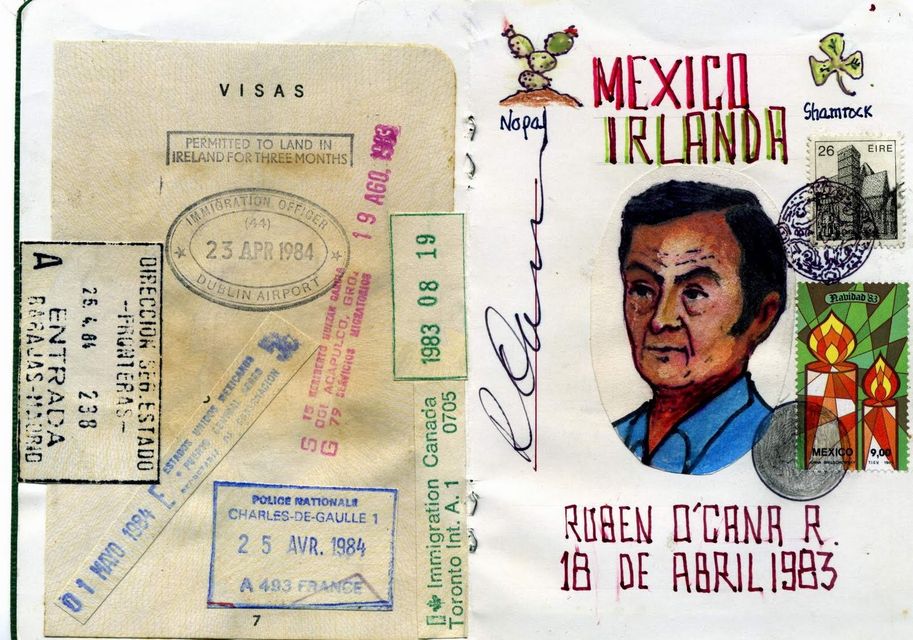 The passport that Captain Ocana made. His daughter Mariana said he became “50% Irish and 50% Mexican” following his stay in Mallow.