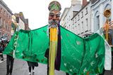 thumbnail: St Patrick himself at the Drogheda parade.
