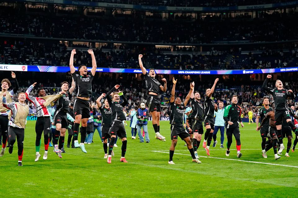 Arsenal beat Real Madrid again to book Champions League semi-final spot in style | Irish Independent