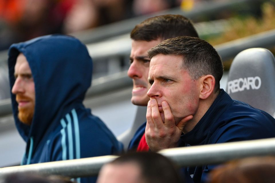 Stephen Cluxton watches on from the Dublin bench against Louth. Photo by Ray McManus/Sportsfile