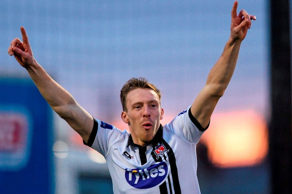 David McMillan will be hoping to add to his tally of European goals when he pits his wits against BATE Borisov tonight. Photo: Paul Mohan / SPORTSFILE