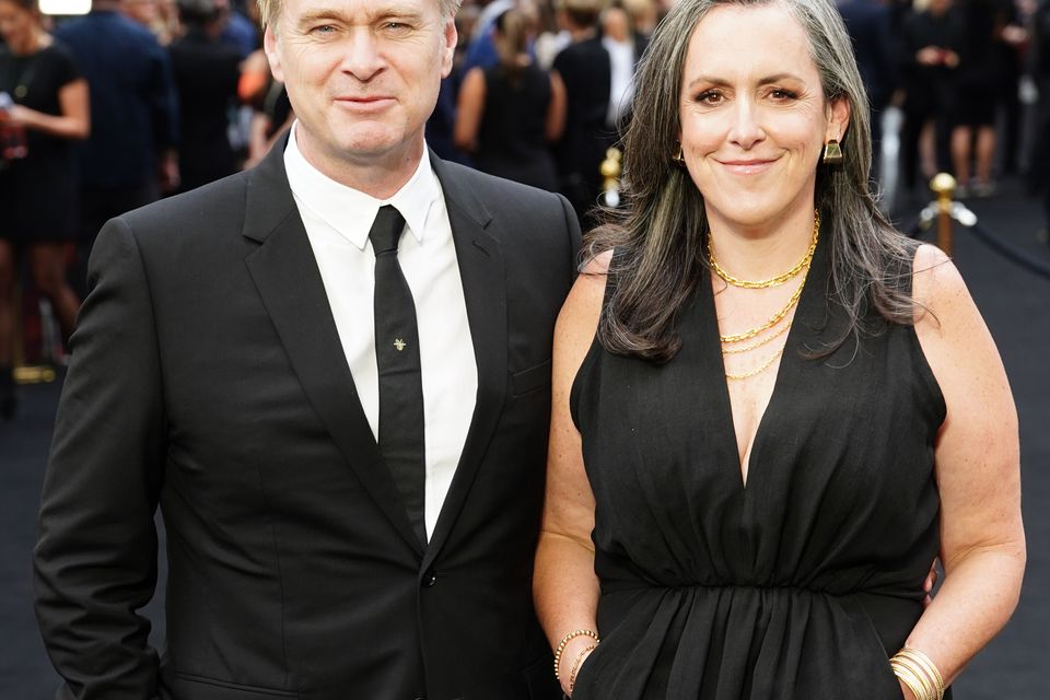 Christopher Nolan and Emma Thomas (Ian West/PA)
