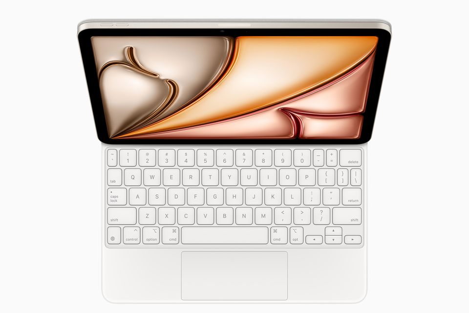 The new Apple iPad Air with Magic Keyboard