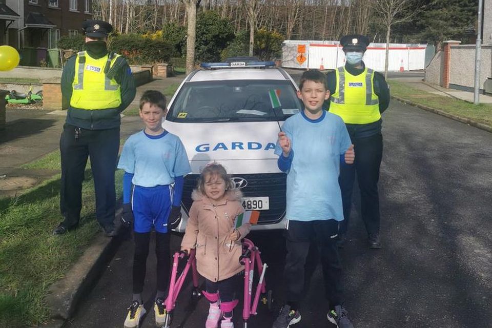 Gardaí helped the brothers kick off their fundraiser