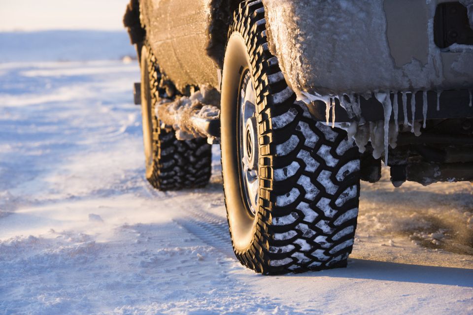 An AWD with snow tyres