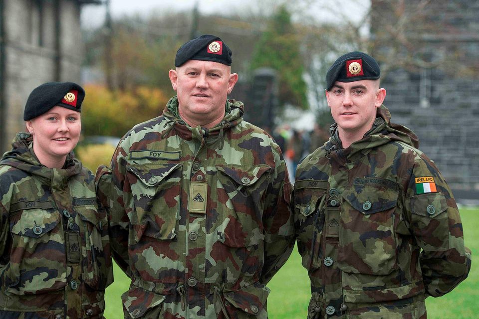 Soldiers parade ahead of six-month tour of Lebanon | Irish Independent