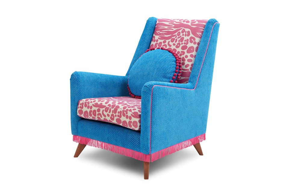 Patterned armchair, €495, dfs.ie