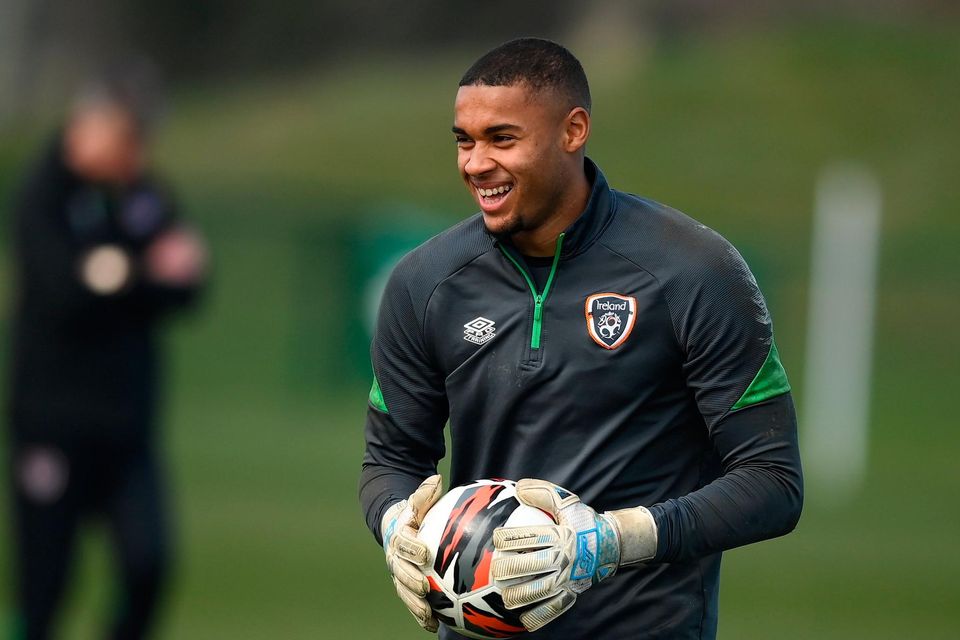 Republic of Ireland goalkeeper Gavin Bazunu could near a big move to Everton this summer, with many top clubs interested in the 20-year-old Dubliner. Photo: Sportsfile